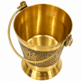 Brass Bucket with Handle | Decorative Brass Balti for Pooja & Home Décor