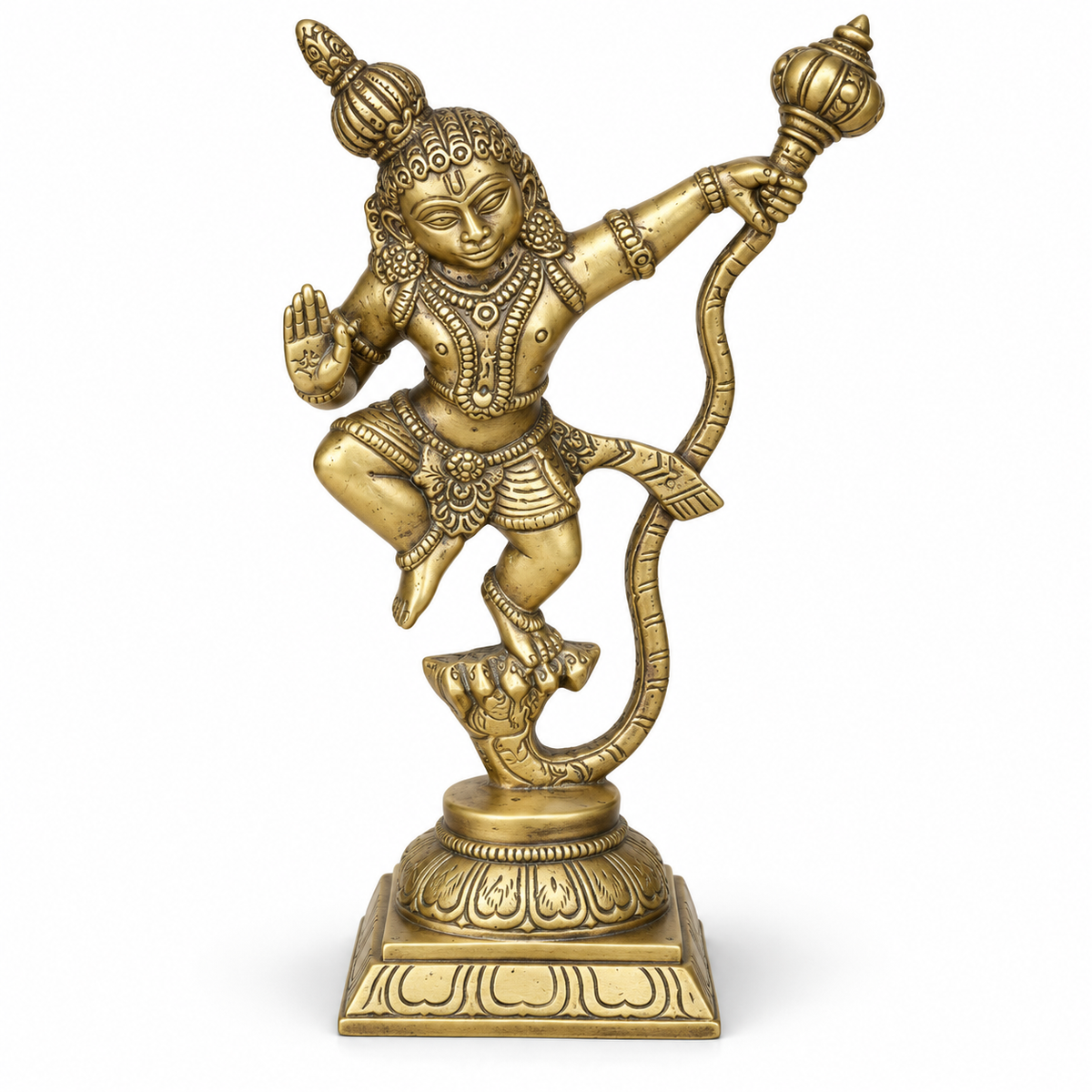 Premium Brass Lord Hanuman Ji Idol with Gada