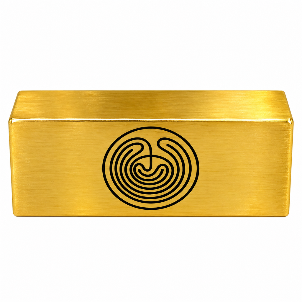 Gold Finish Energy Neutralizer Block