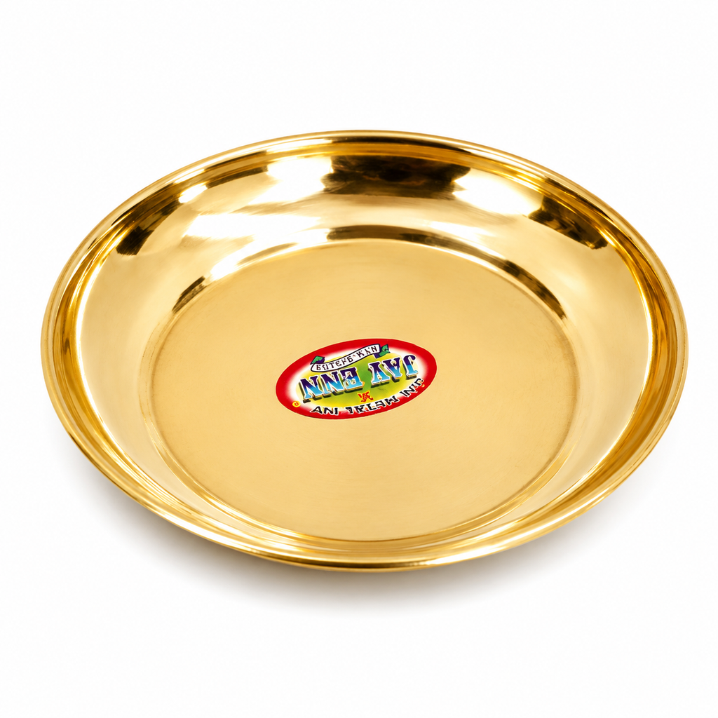 Classic Brass Serving Plate (Kitchen Thali)