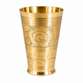 Premium Engraved Brass Glass