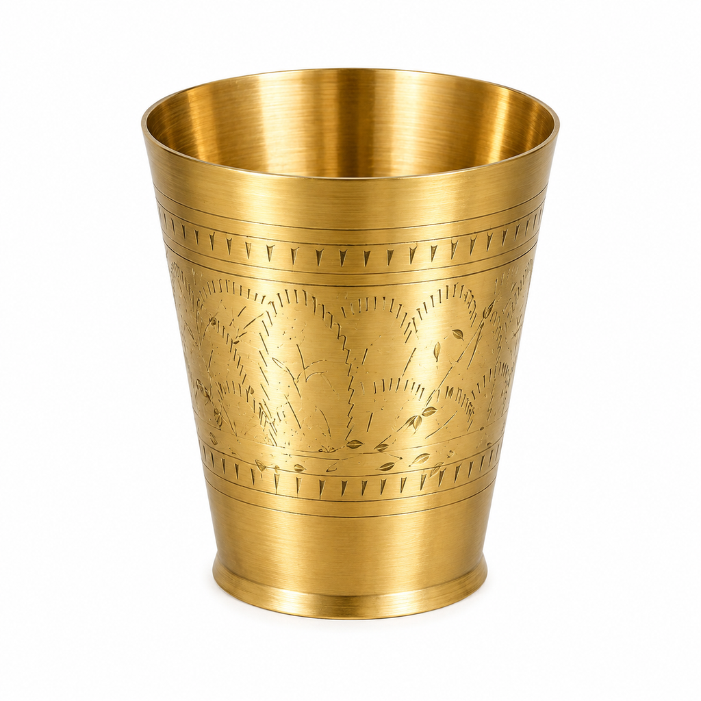 Handcrafted Solid Brass Designer Glass