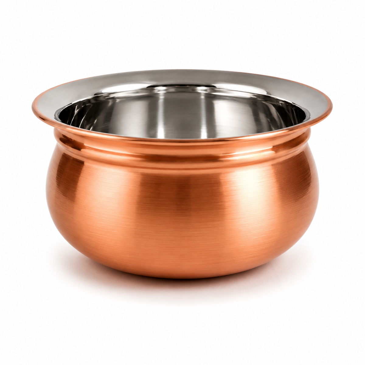 Handcrafted Pure Copper Handi for Cooking & Serving