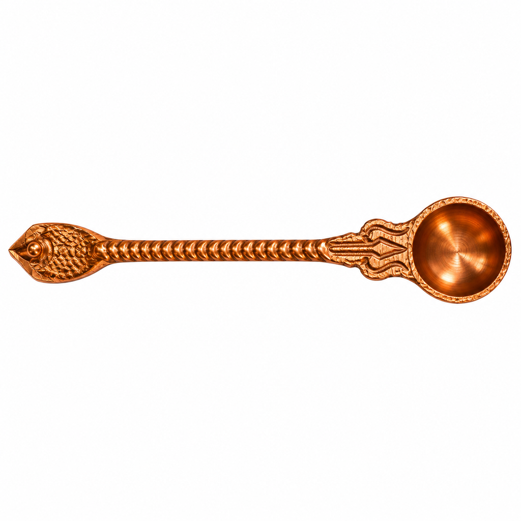 Premium Copper Achmani Spoon for Pooja & Rituals