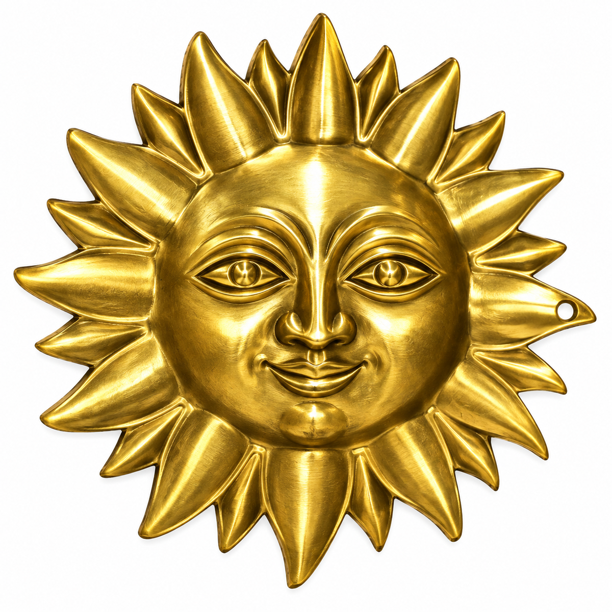 Brass Sun God Wall Decor