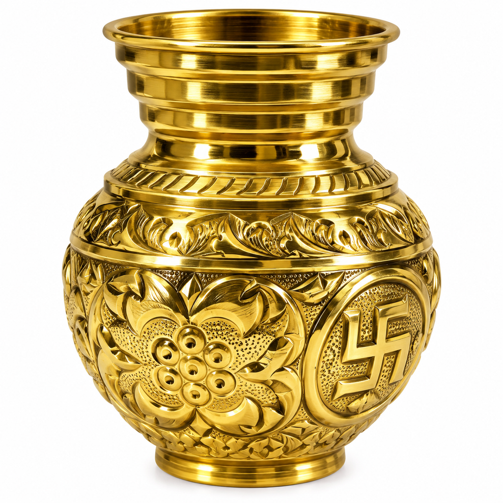 Premium Brass Storage Container With Lid