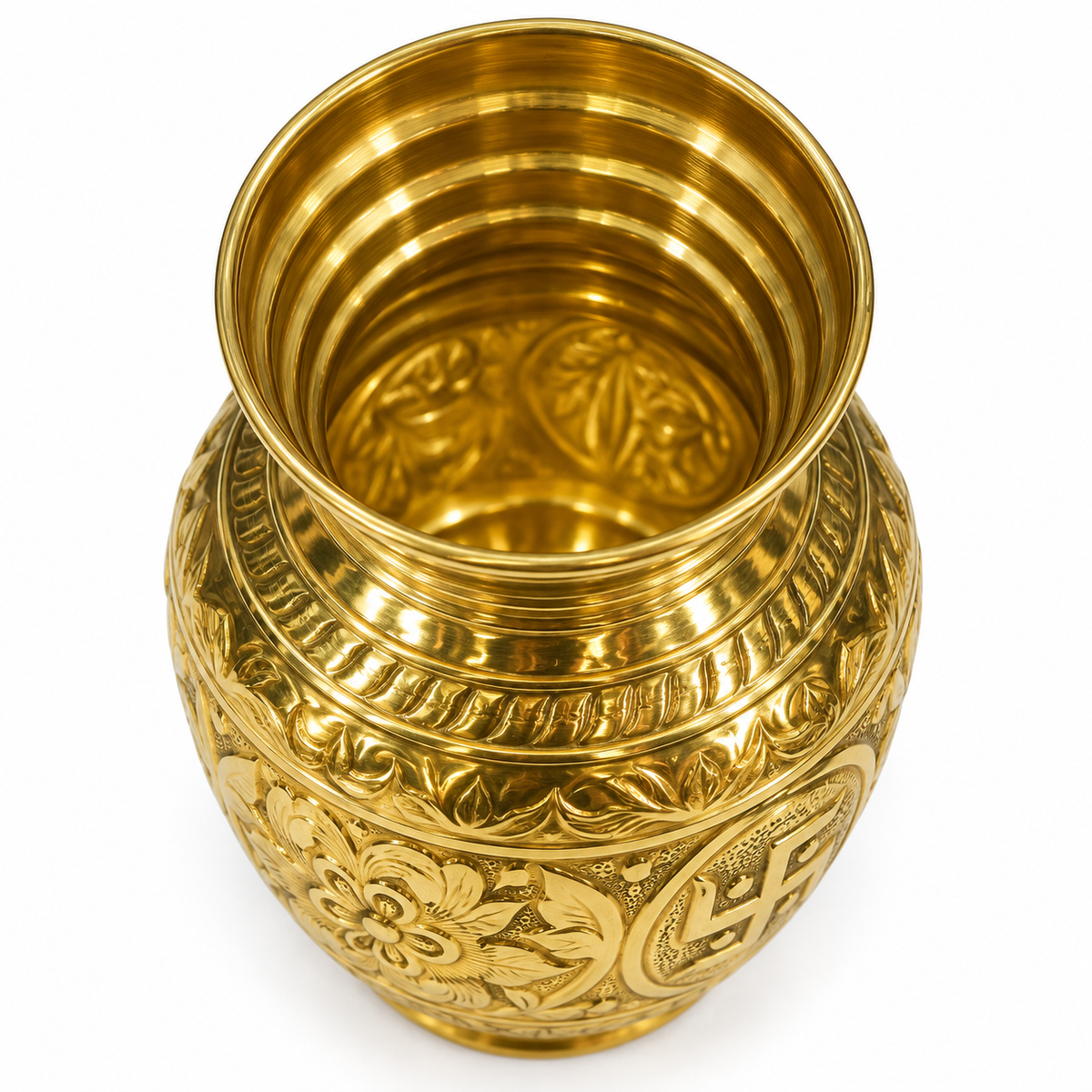 Premium Brass Storage Container With Lid