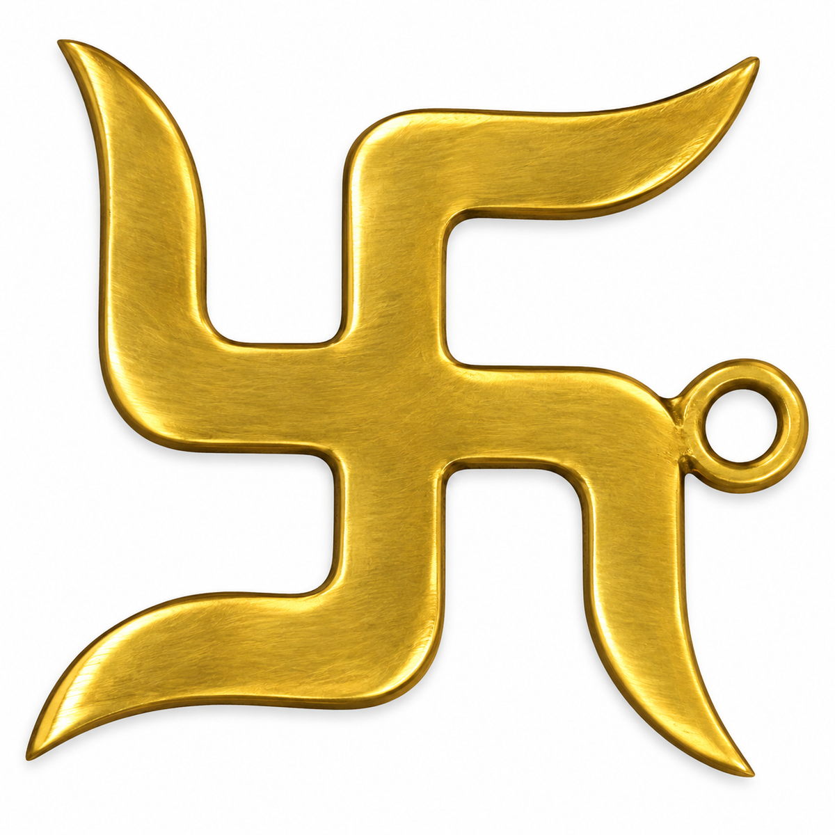 Solid Brass Swastik Showpiece with Hanging Loop | Festive Grah Pravesh Gifting Decor