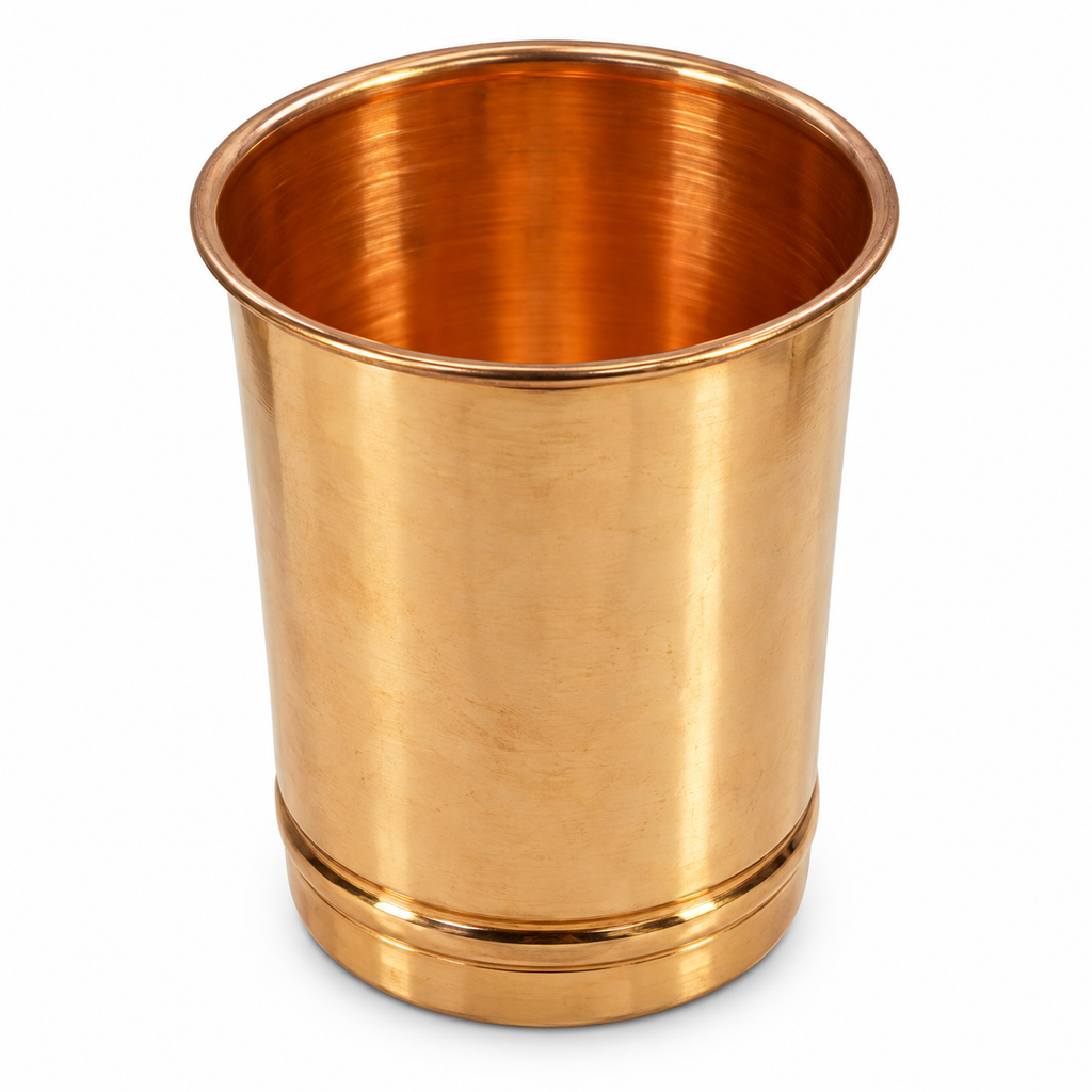Handcrafted Plain Pure Copper Tumbler / Chomu Glass Pure Copper