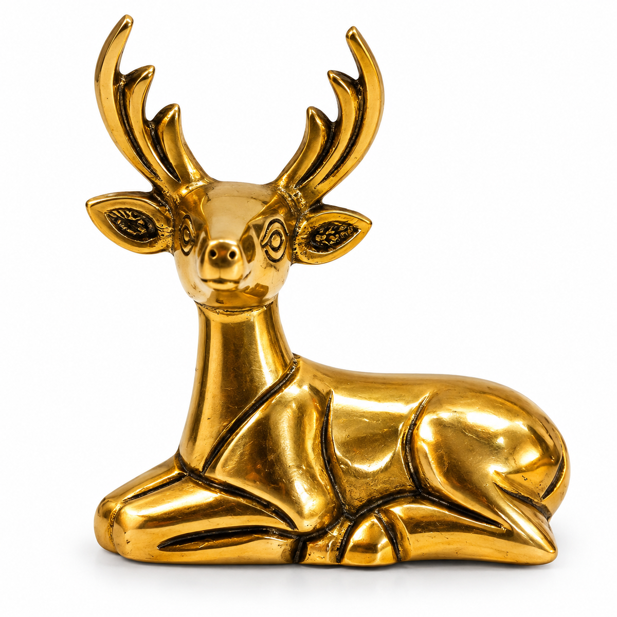 Brass Deer  Figuries Set  Animal Decor