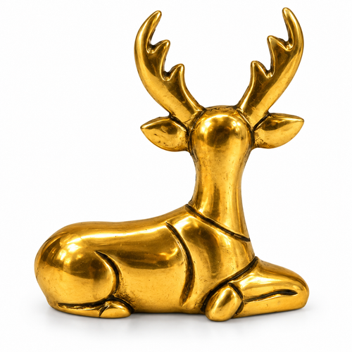 Brass Deer  Figuries Set  Animal Decor