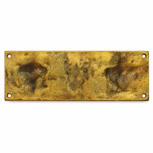 Antique Brass Tirupati Balaji Shanku Chakra Namam Wall Hanging Plaque
