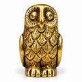 Antique Brass Decorative Owl Figurine | Handcrafted Brass Owl Statue for Home & Office Decor