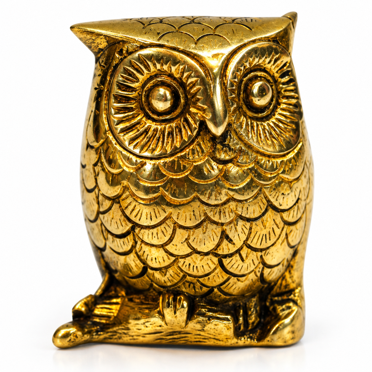 Premium Handcrafted Brass Owl Showpiece