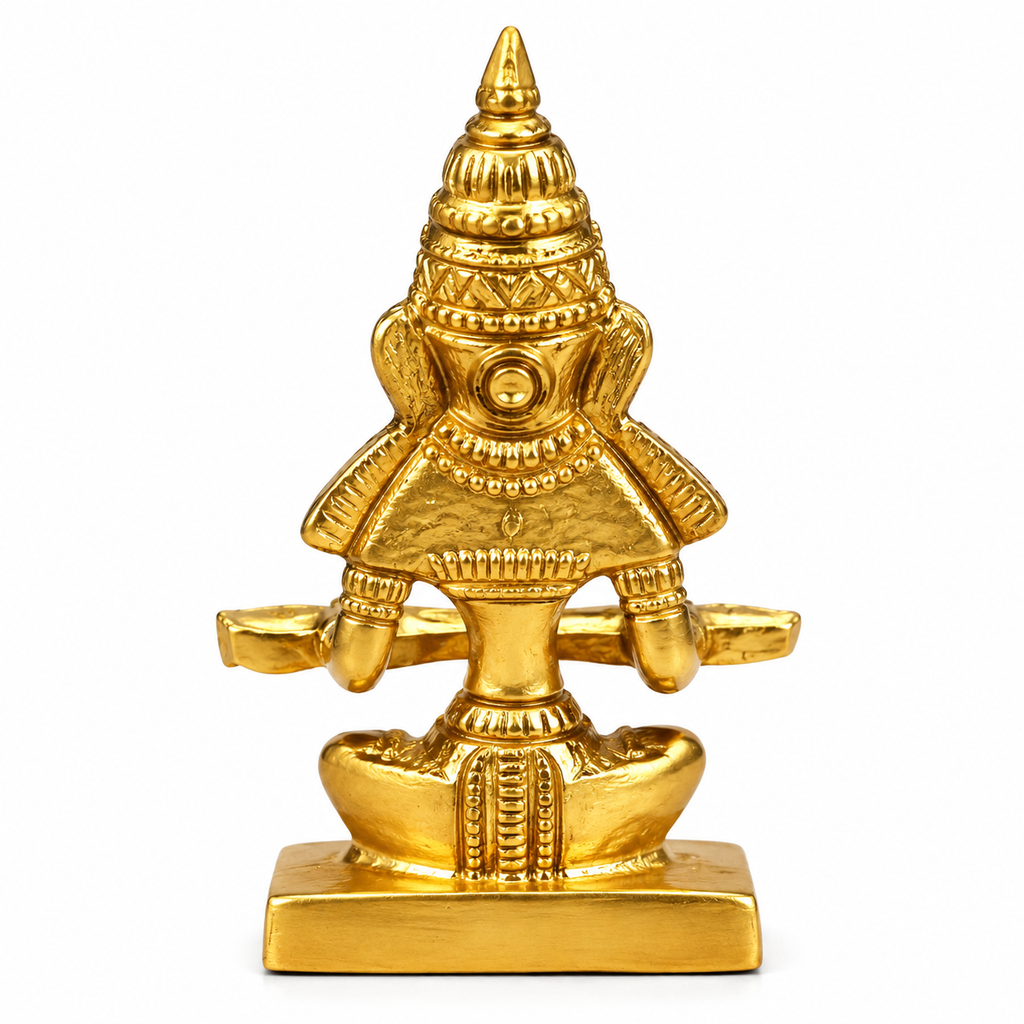 Brass Lord Ayyappa Swamy Idol | Ayyappa Ji Murti for Pooja, Home Temple & Gift