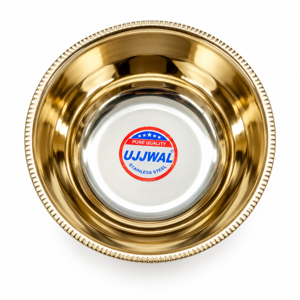remium Pure Brass Katori | Traditional Golden Bowl for Dining, Pooja & Gifting