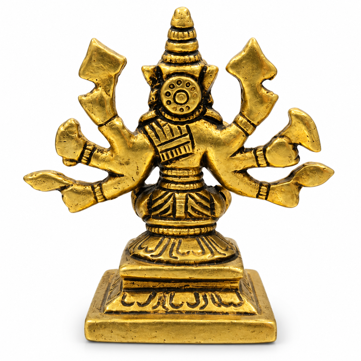 Brass Varaha Bhagwan Idol | Lord Vishnu Varaha Avatar Murti | Antique Brass Hindu God Statue for Pooja & Mandir