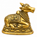 Brass Nandi Ji Idol | Lord Shiva Nandi Bull Statue for Puja, Temple & Home Décor