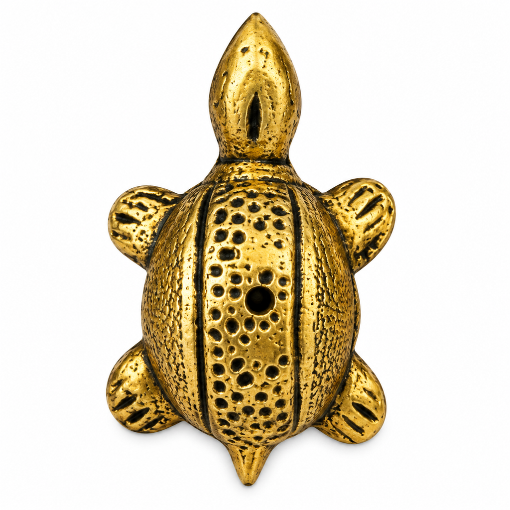 Brass Tortoise (Kachua) Idol for Vastu, Pooja & Home Decor
