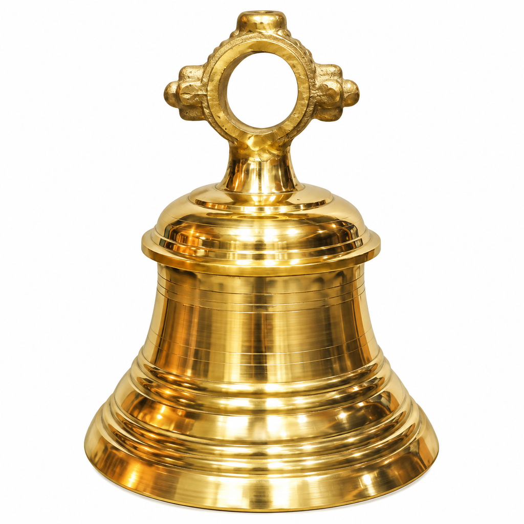 Premium Brass Temple Bell | Traditional Pooja Ghanti | Hanging Mandir Bell