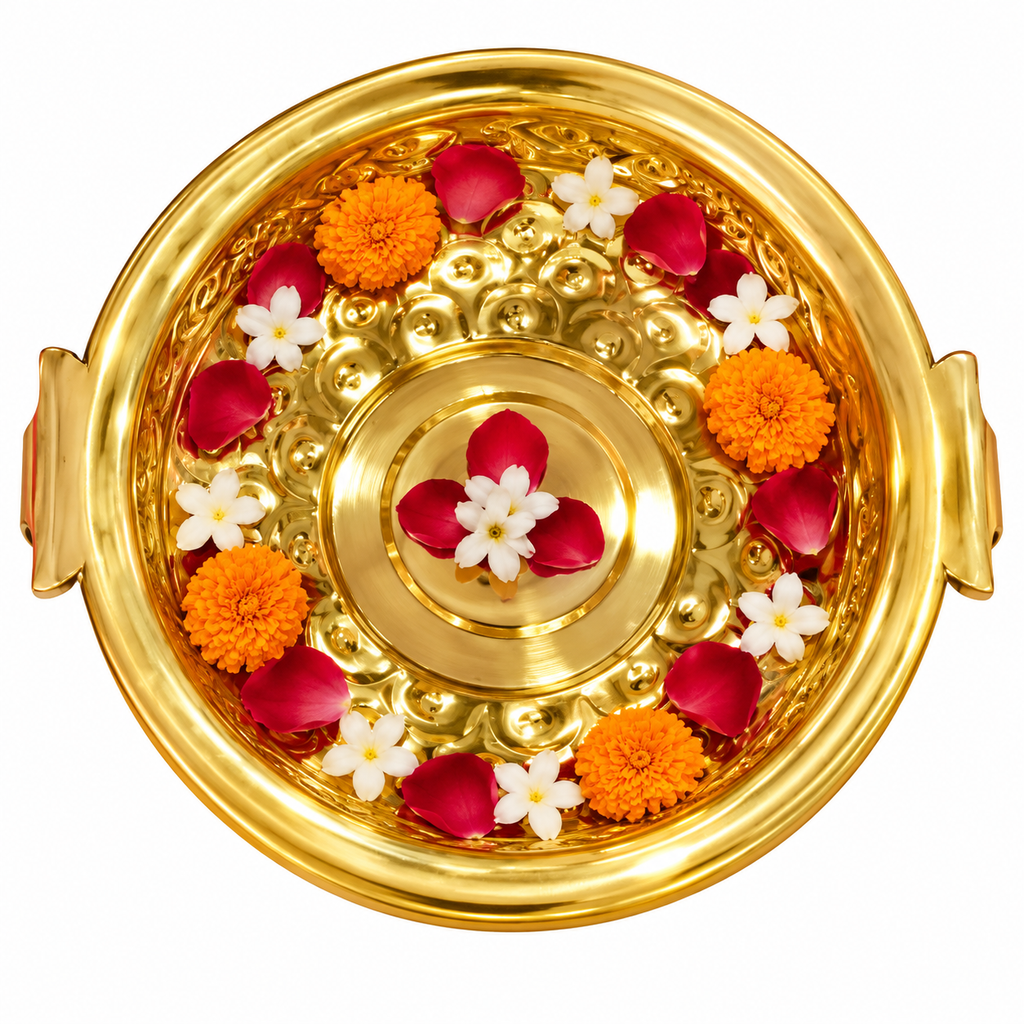 Brass Flower Urli Diwali Gifting Item