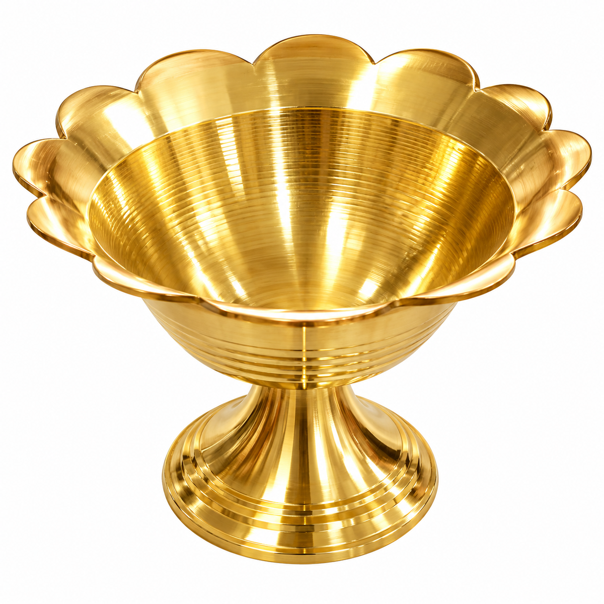 Premium Brass Lotus Diya Stand
