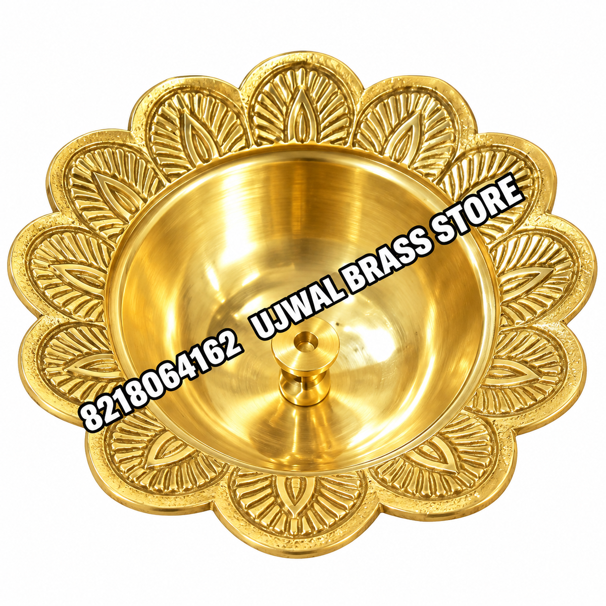 Brass Lotus Design Akhand Diya