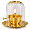Brass Akhand Diya with Wick Adjuster