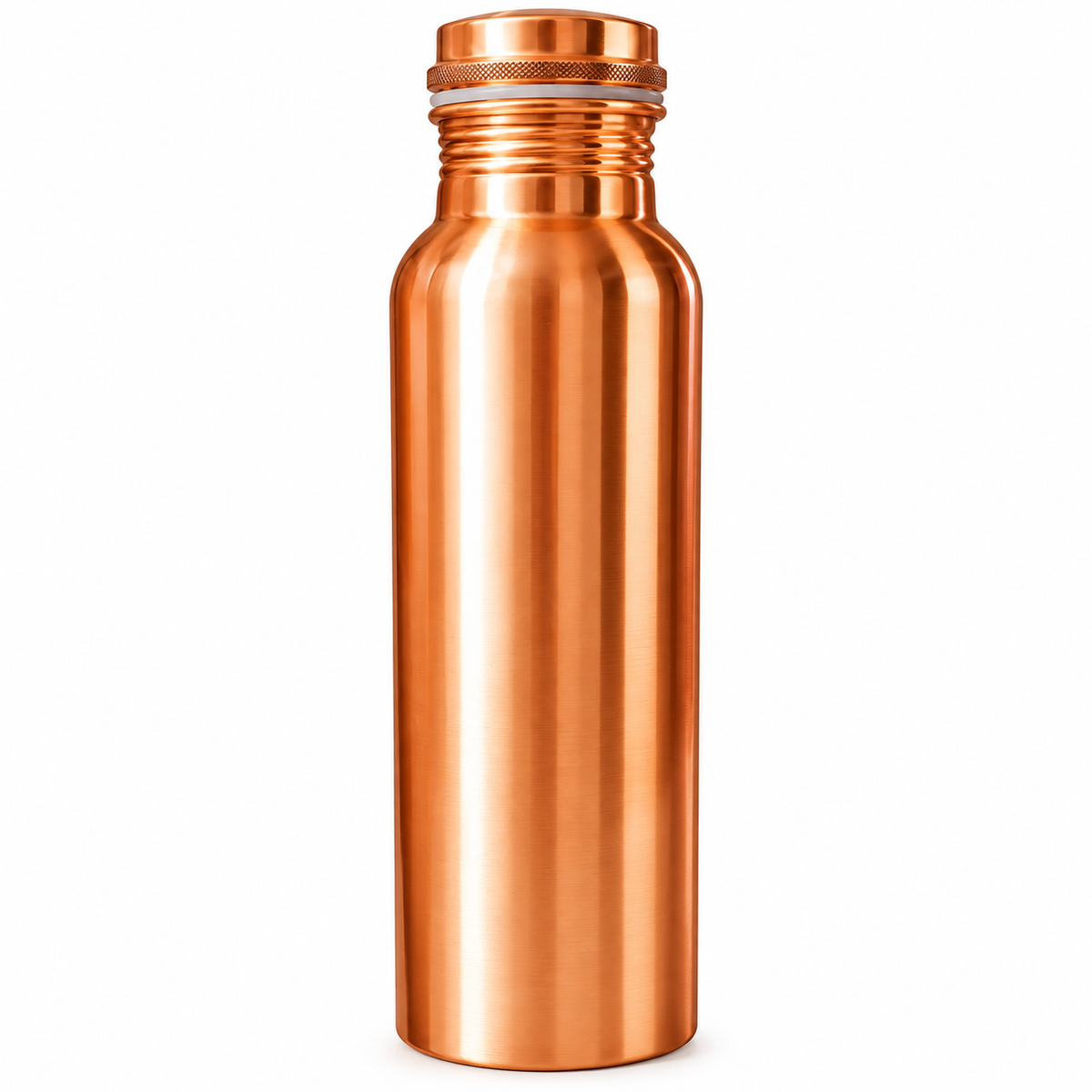 Pure Copper Water Bottle with Leak-Proof Lid |
