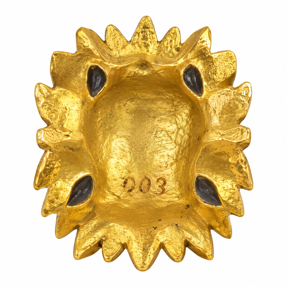 Gold Plated Devi Mata Face Decorative Idol
