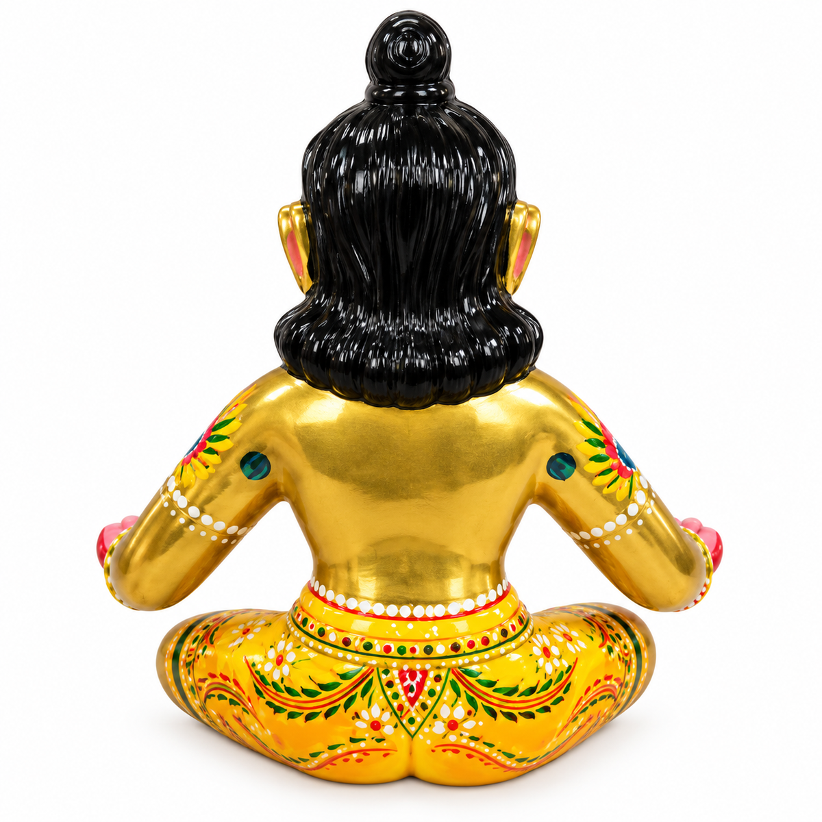 Hand Painted Brass Bal Gopal Idol – Colorful Laddu Gopal / Krishna Murti