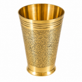 Premium Engraved Brass Glass