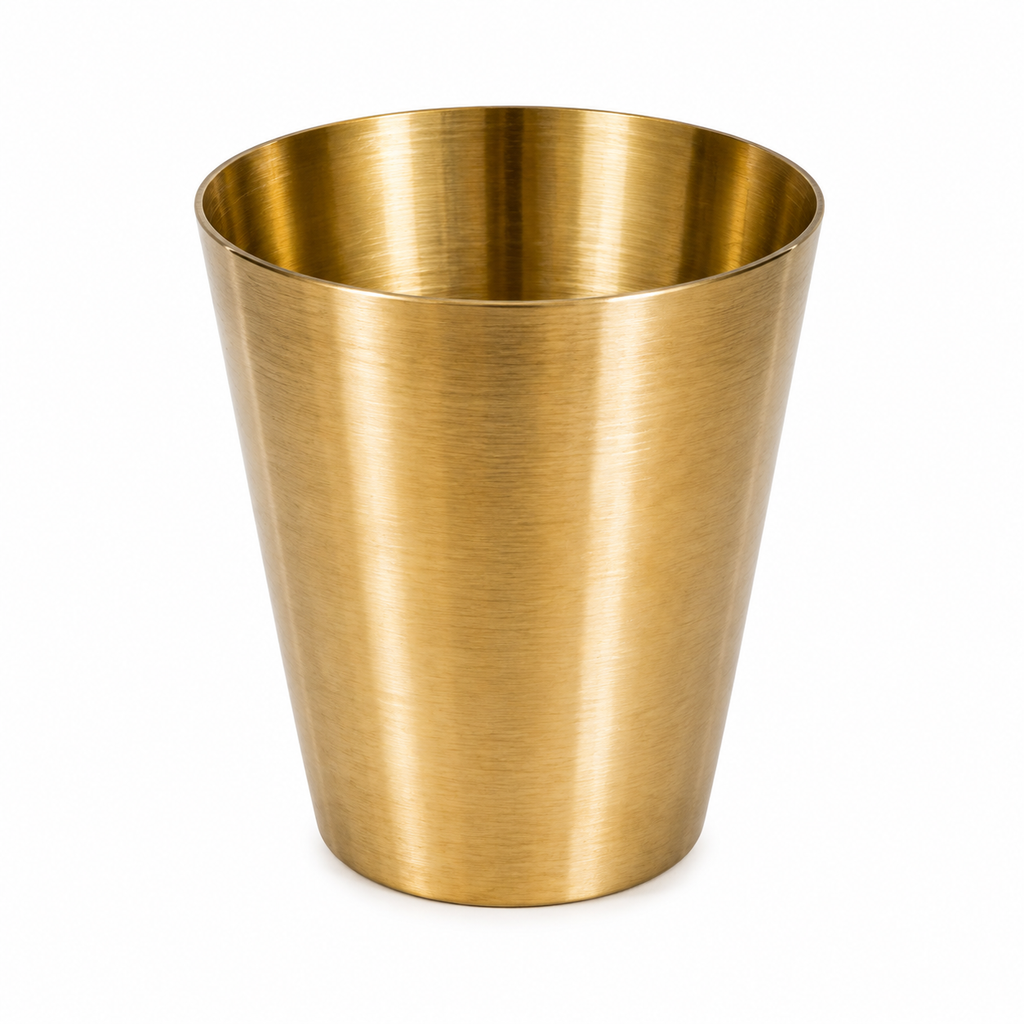 Handcrafted Solid Brass Tumbler (Traditional Brass Cup)