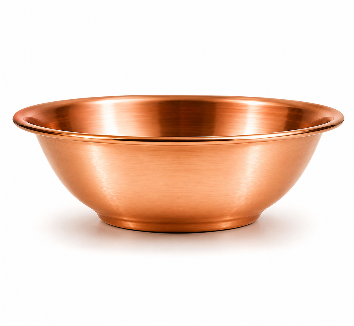 Handcrafted Plain Copper Serving Bowl