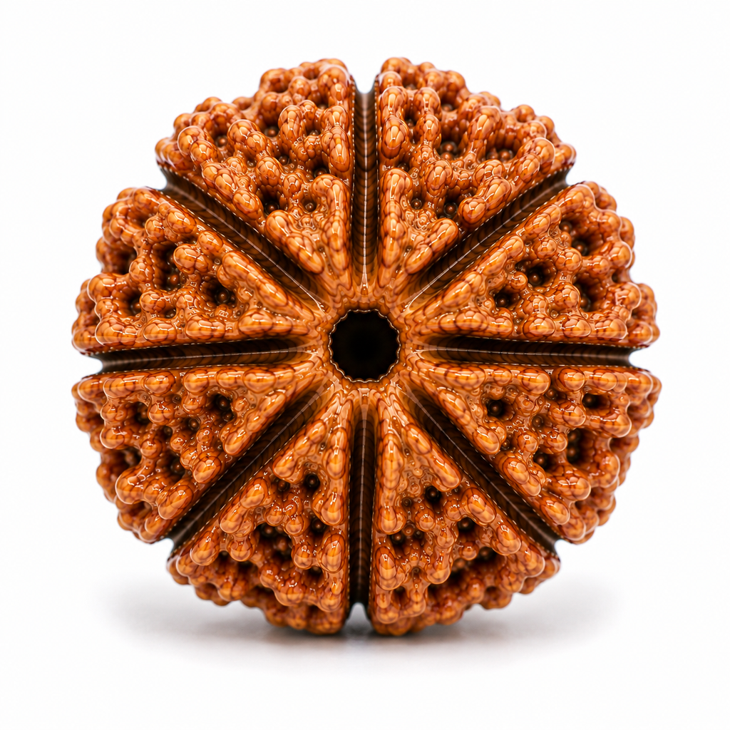 Sacred 8 Mukhi Rudraksha Bead | Asht Mukhi Rudraksha for Puja, Japa & Meditation
