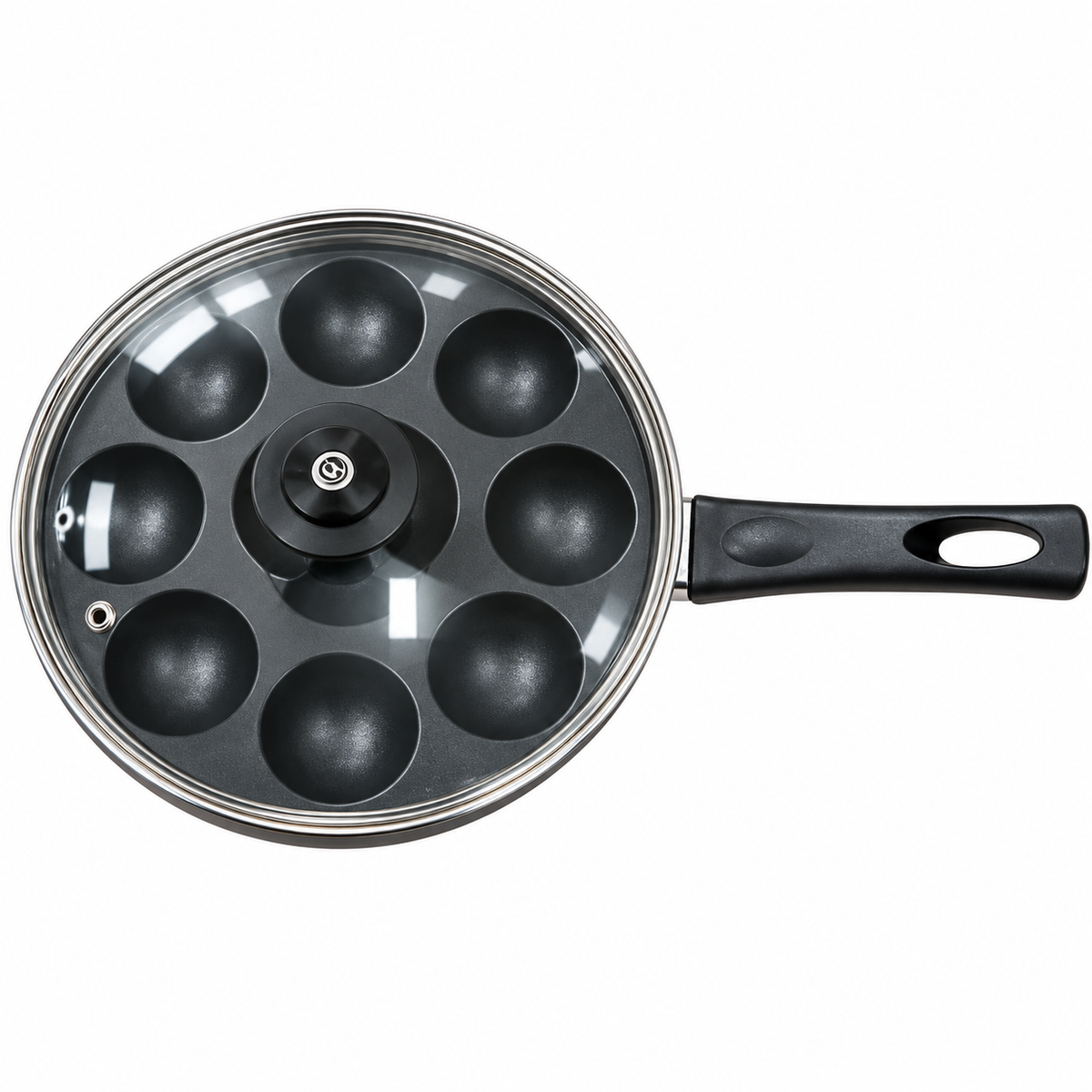 Premium Non-Stick Appe Pan with Glass Lid
