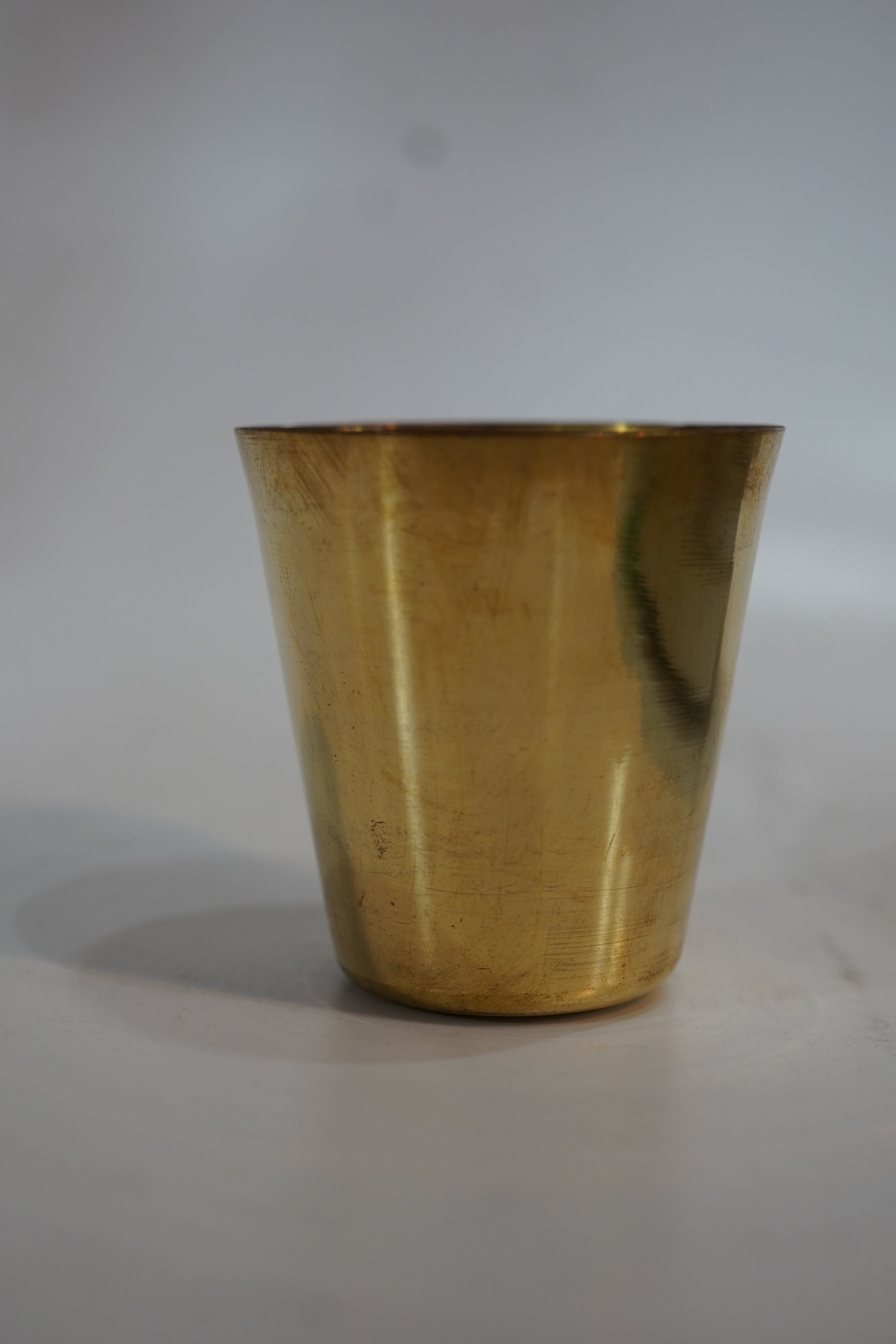 Handcrafted Solid Brass Tumbler (Traditional Brass Cup)
