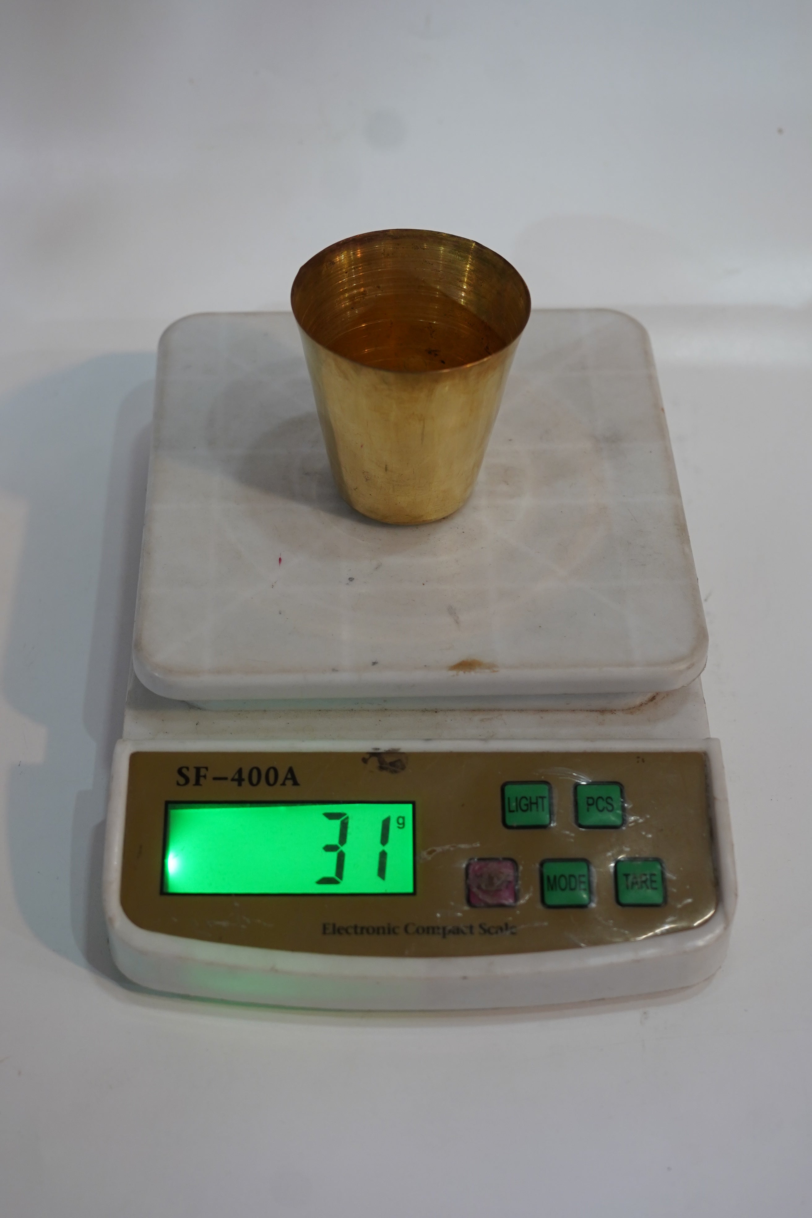 Handcrafted Solid Brass Tumbler (Traditional Brass Cup)