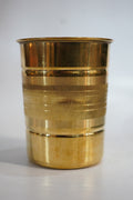 Handcrafted Solid Brass Glass (Traditional Drinking Tumbler)