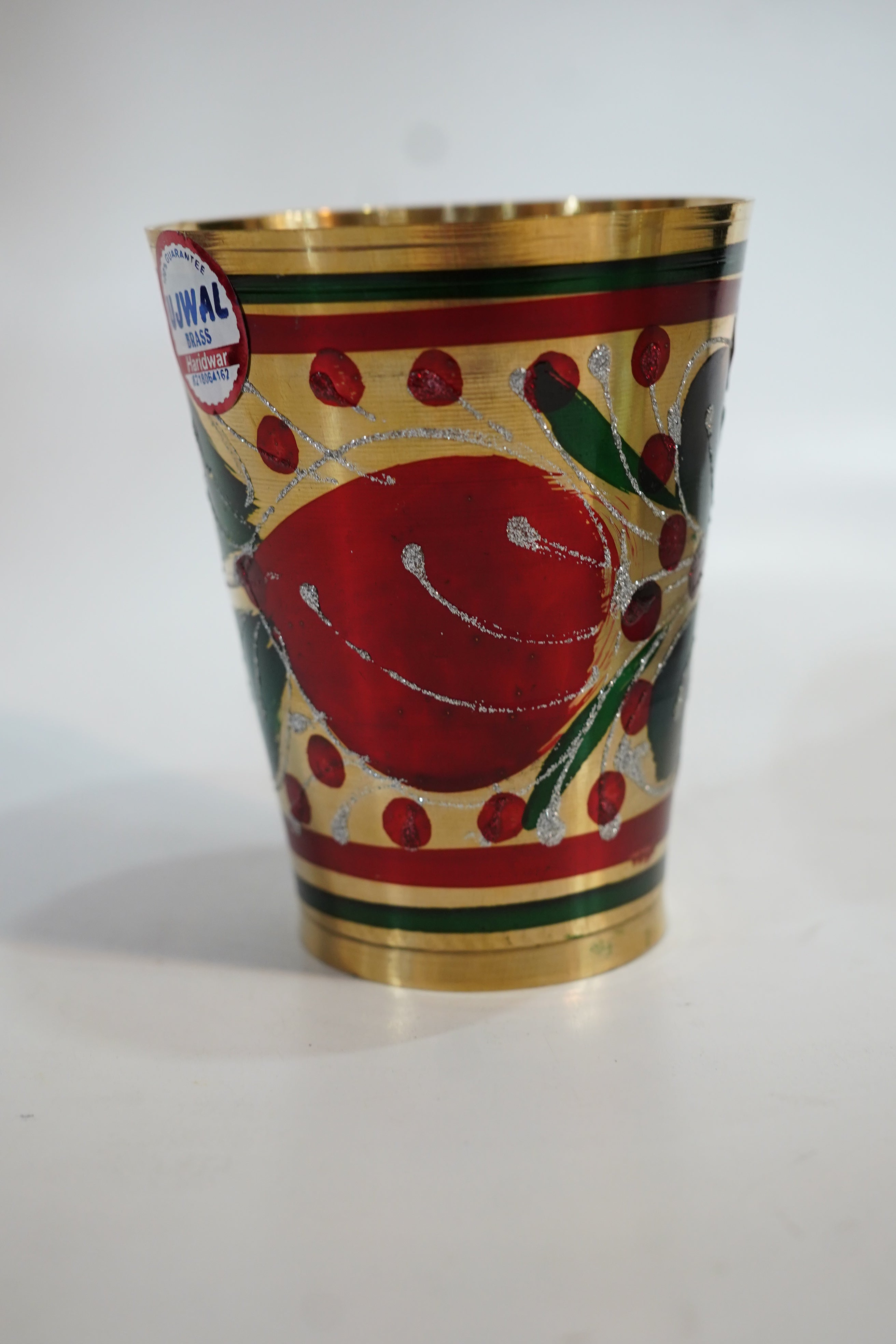 Handcrafted Brass Hand-Painted Glass