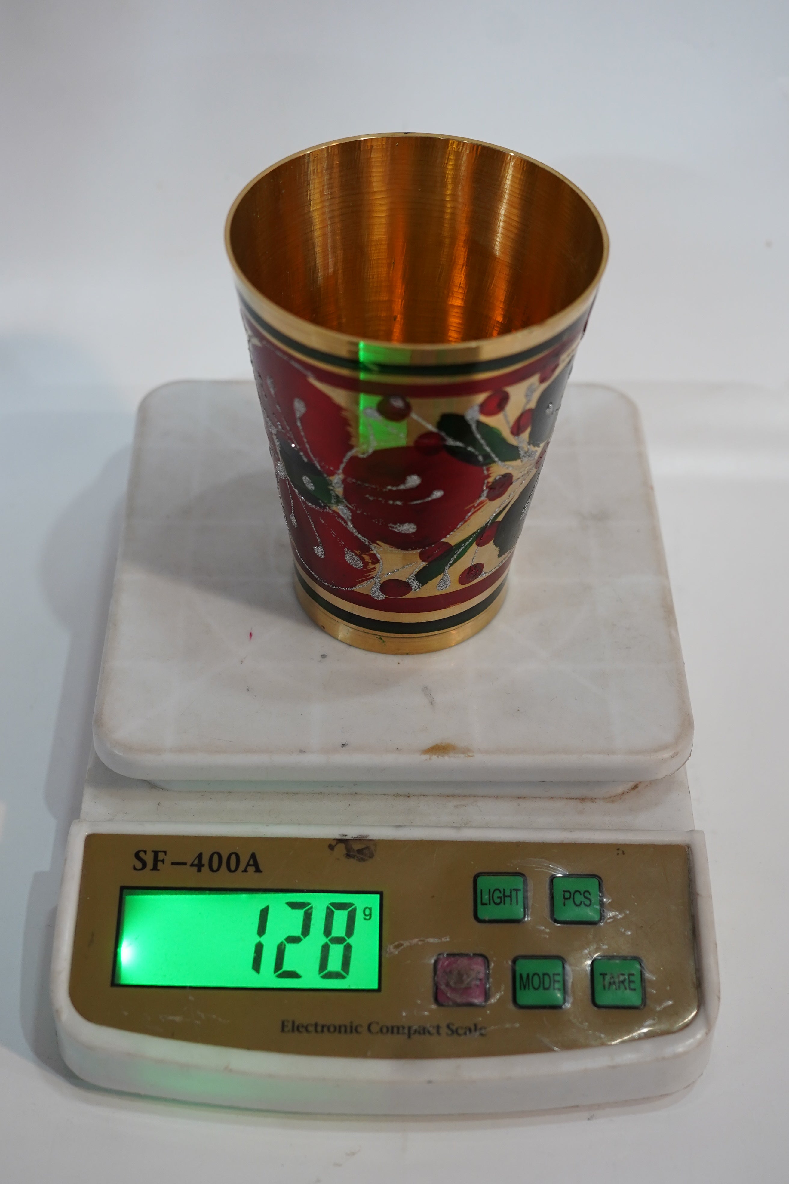 Handcrafted Brass Hand-Painted Glass