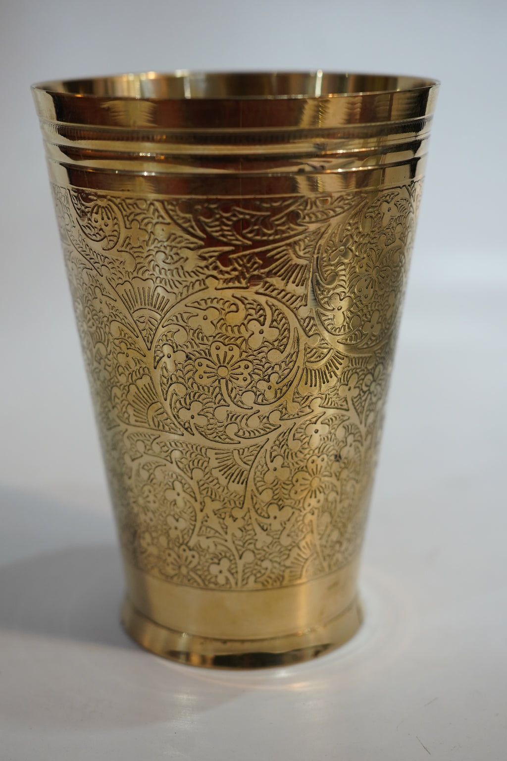 Premium Engraved Brass Glass