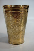 Premium Engraved Brass Glass