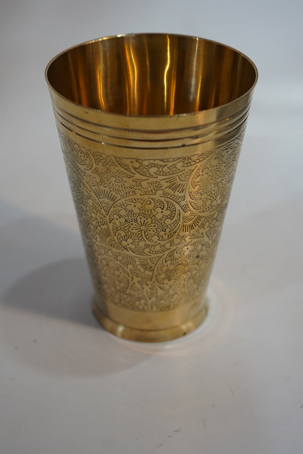 Premium Engraved Brass Glass