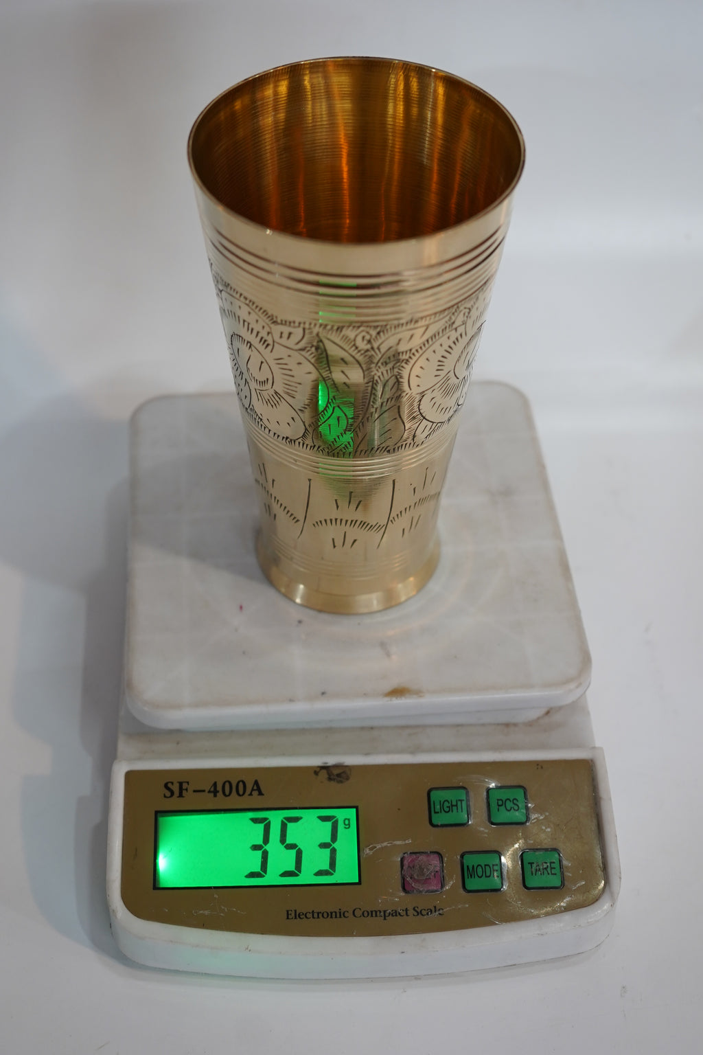 Premium Engraved Brass Glass