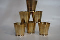 Premium Brass Glass Set (6 Pieces)