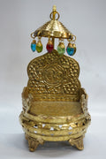 Handcrafted Brass Jhula for Laddu Gopal