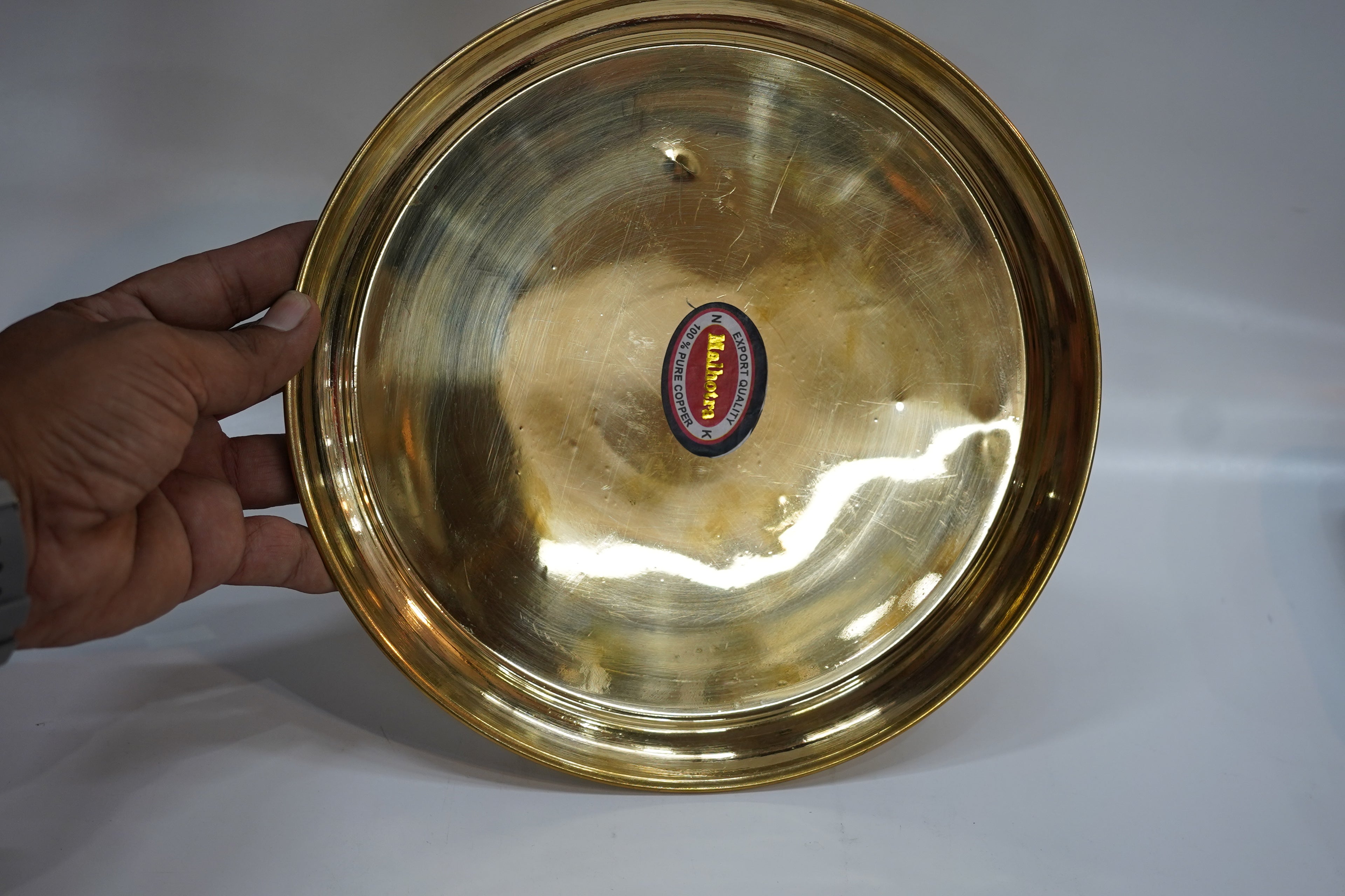 Premium Handcrafted Brass Thali