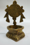Premium Brass Akhand Diya Stand for Home Temple