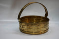 Premium Handcrafted Brass Pooja Basket with Handle